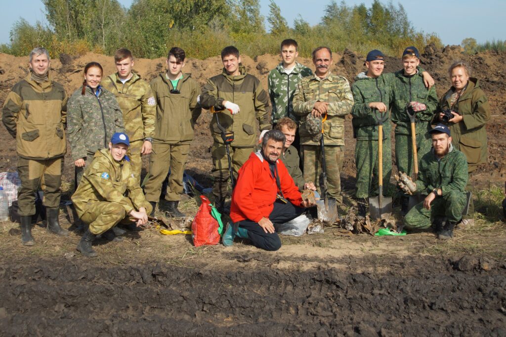 Поисковики на объекте ИЛ-2 под Самарой